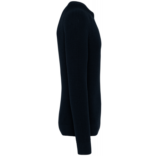 navy blue Jersey ecorresponsable de punto grueso hombre
