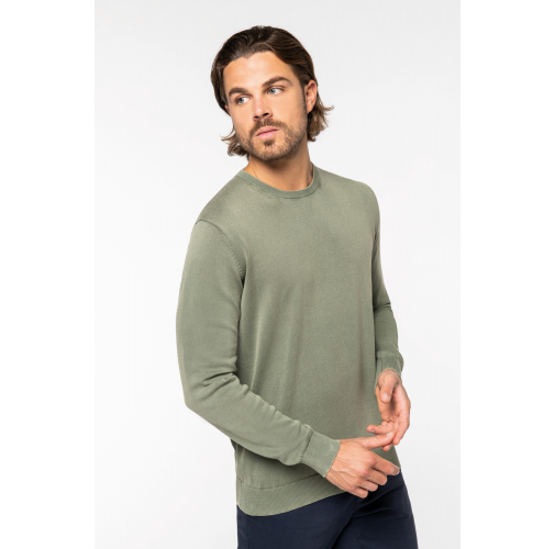 JERSEY ECORRESPONSABLE EFECTO LAVADO CUELLO REDONDO HOMBRE