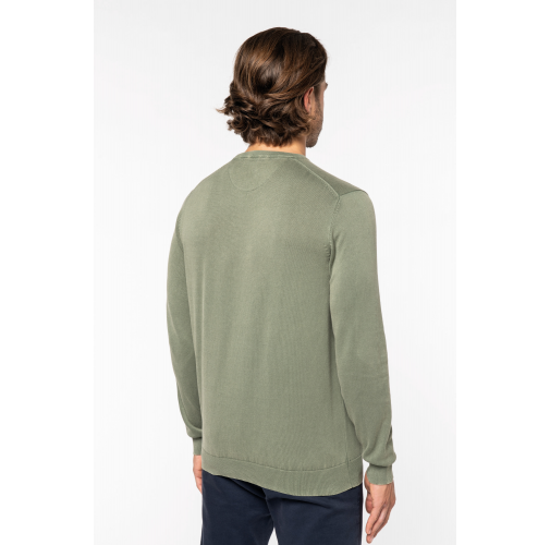 Jersey ecorresponsable efecto lavado cuello redondo hombre