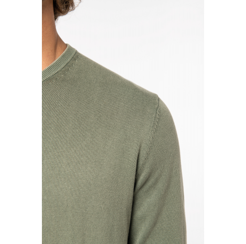Jersey ecorresponsable efecto lavado cuello redondo hombre