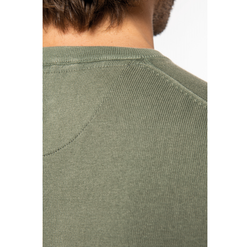 Jersey ecorresponsable efecto lavado cuello redondo hombre