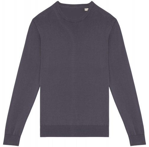 washed cloudy grey Jersey ecorresponsable efecto lavado cuello redondo hombre