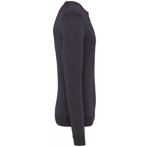 washed cloudy grey Jersey ecorresponsable efecto lavado cuello redondo hombre