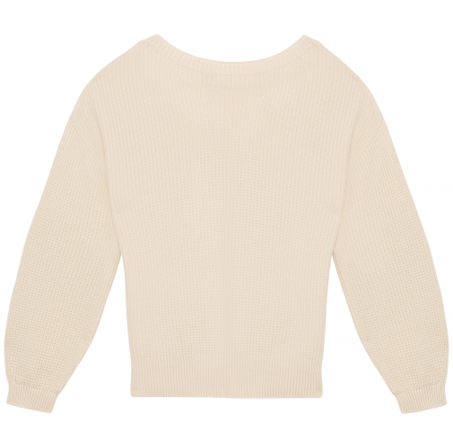 ivory Jersey ecorresponsable de lana merina mujer