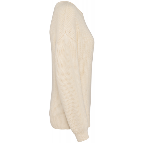 ivory Jersey ecorresponsable de lana merina mujer