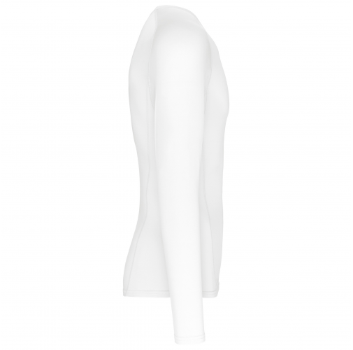 white Camiseta segunda piel manga larga