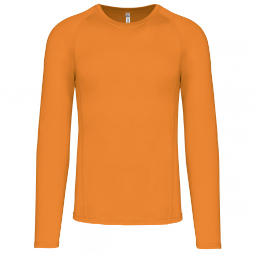 orange Camiseta segunda piel manga larga