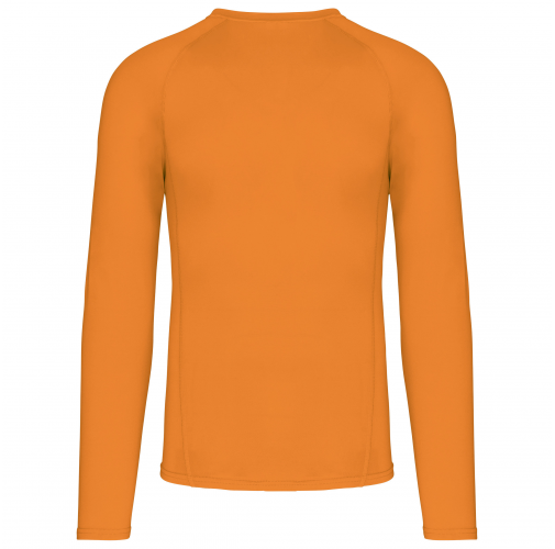 orange Camiseta segunda piel manga larga