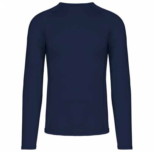 sporty navy Camiseta segunda piel manga larga