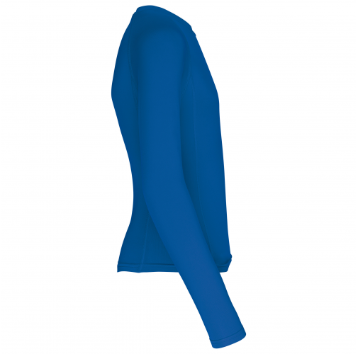 sporty royal blue Camiseta segunda piel manga larga niño