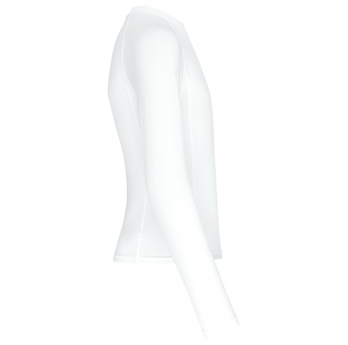 white Camiseta segunda piel manga larga niño