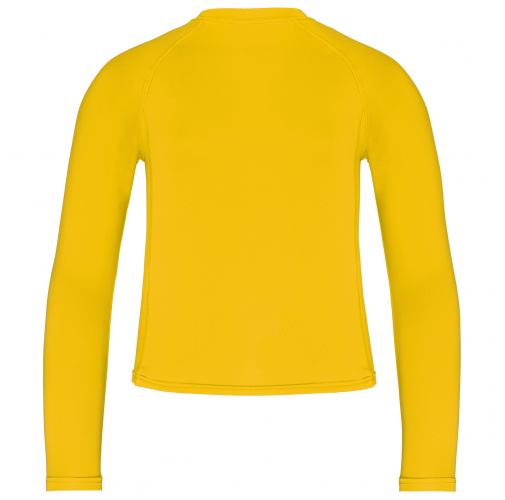 sporty yellow Camiseta segunda piel manga larga niño