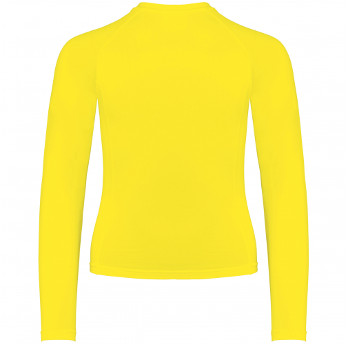 flashy yellow Camiseta segunda piel manga larga niño