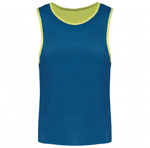 fluo yellow/ sporty royal blue Peto reversible multi-deportes para niños