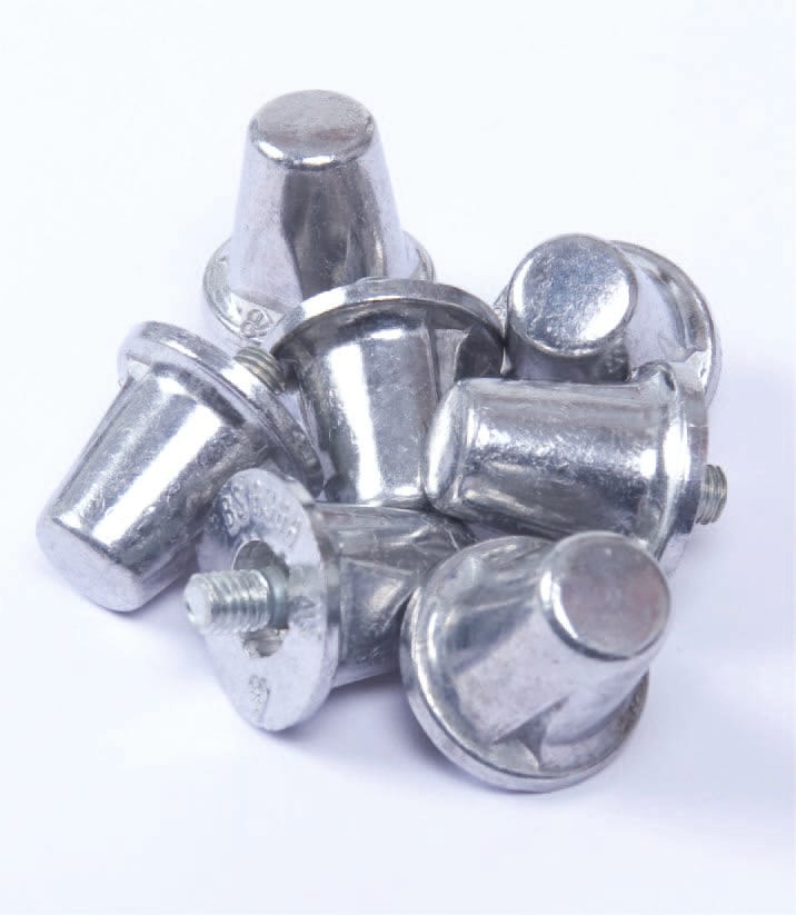 Pack de 100 tacos cónicos de aluminio