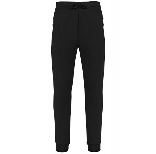black Pantalón chándal de jogging multideporte con bolsillos adulto