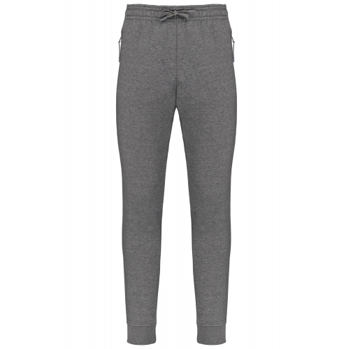grey heather Pantalón chándal de jogging multideporte con bolsillos adulto