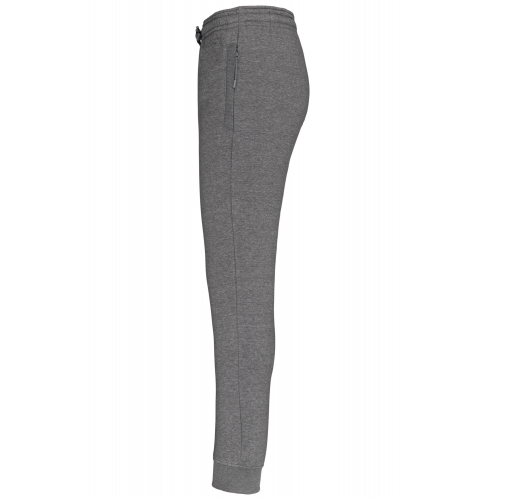 grey heather Pantalón chándal de jogging multideporte con bolsillos adulto