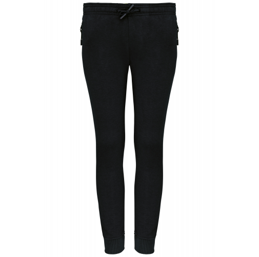 black Pantalón chandal de jogging con bolsillos multideporte para niños