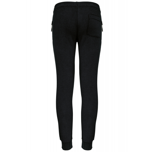 black Pantalón chandal de jogging con bolsillos multideporte para niños