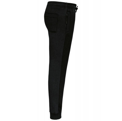 black Pantalón chandal de jogging con bolsillos multideporte para niños