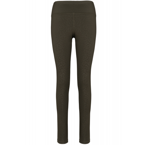 dark khaki leopard Leggings ecorresponsables mujer