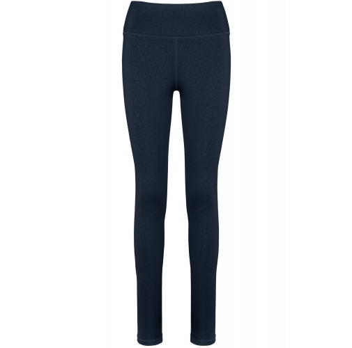 navy leopard Leggings ecorresponsables mujer