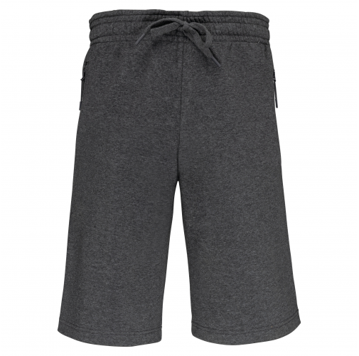 dark grey heather Bermuda de felpa multideportes para niños