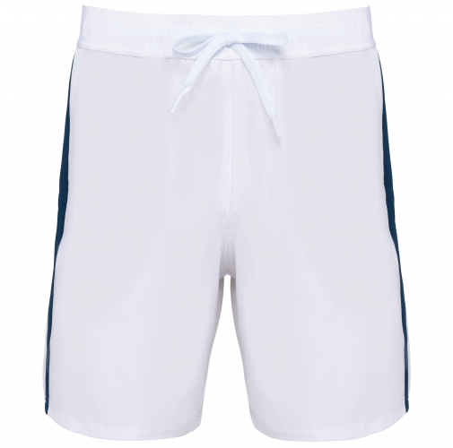 white / sporty navy Short bicolor hombre