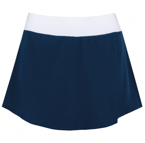 sporty navy / white Falda con short integrado