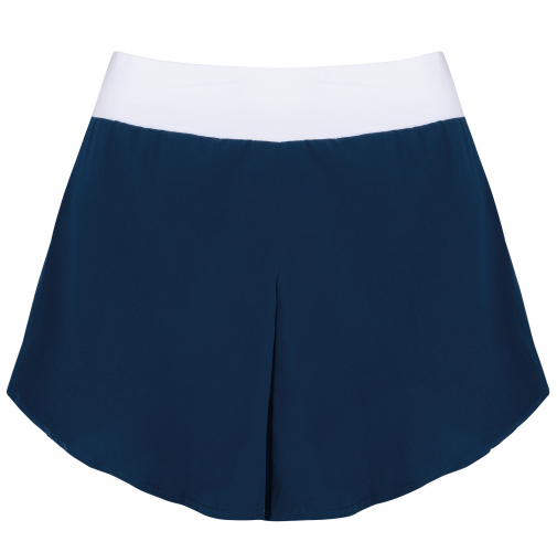 sporty navy / white Falda con short integrado