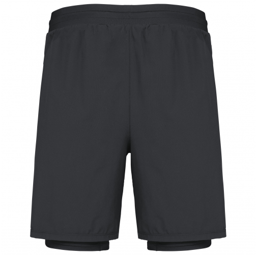 black Short ecorresponsable 2 en 1 con short interior integrado hombre