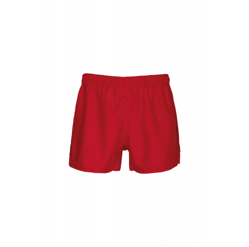 sporty red Short de rugby elite unisex