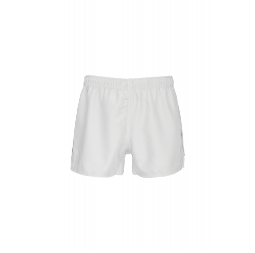 white Short de rugby elite unisex