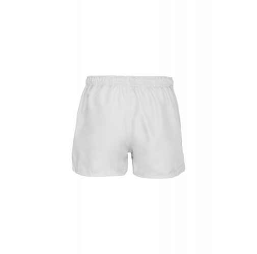 white Short de rugby elite unisex