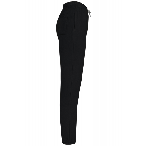black Pantalón de chándal ligero de algodón unisex