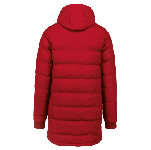 sporty red Parka equipo deportivo
