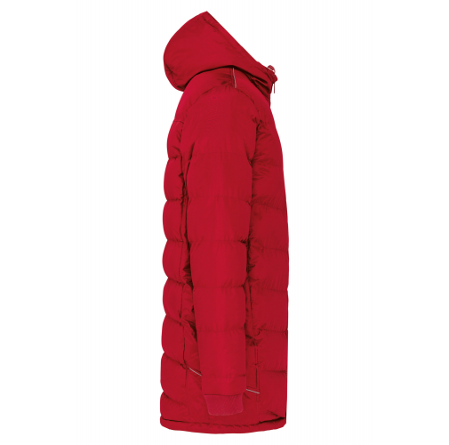 sporty red Parka equipo deportivo