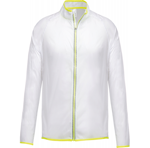 transparent white Cazadora de deporte ultraligera unisex