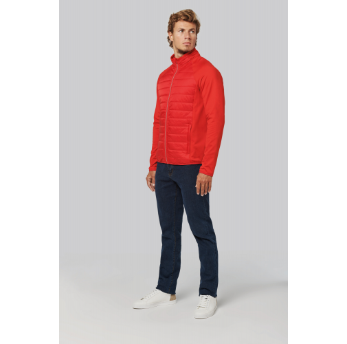 Chaqueta deporte bimaterial unisex
