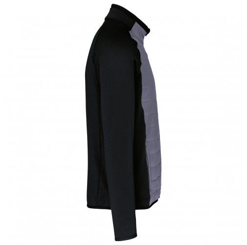 sporty grey / black Chaqueta deporte bimaterial unisex