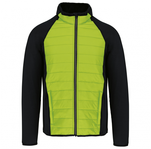 lime / black Chaqueta deporte bimaterial unisex