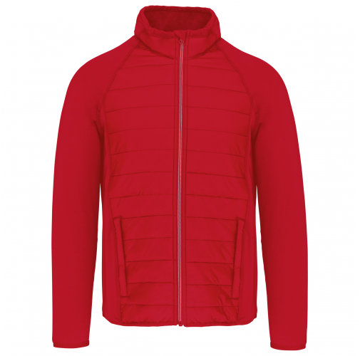 sporty red Chaqueta deporte bimaterial unisex