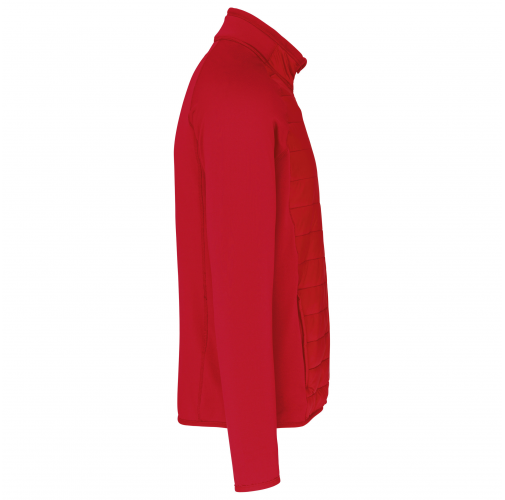 sporty red Chaqueta deporte bimaterial unisex