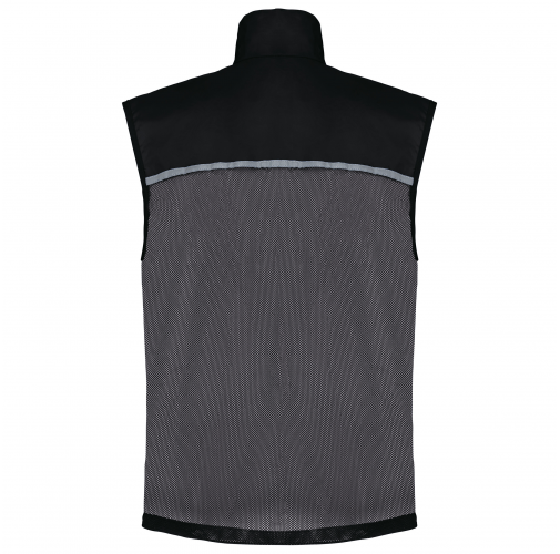 black Runner - chaleco deportivo con espalda de rejilla unisex