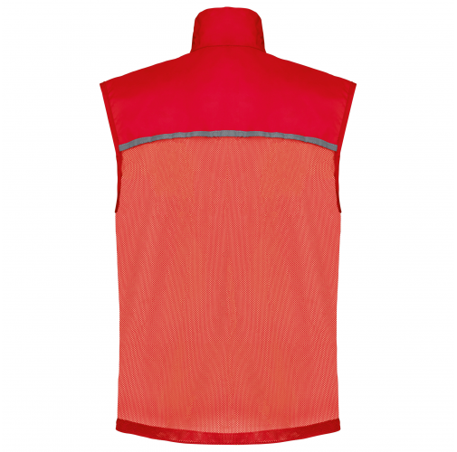 red Runner - chaleco deportivo con espalda de rejilla unisex