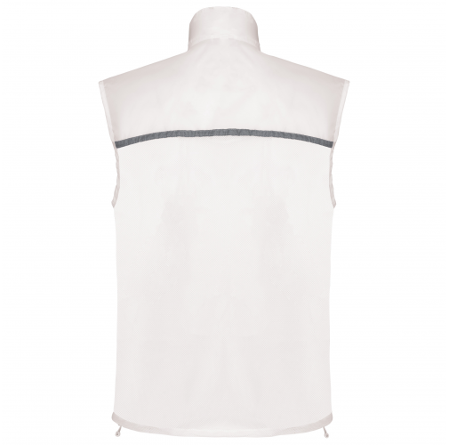 white Runner - chaleco deportivo con espalda de rejilla unisex
