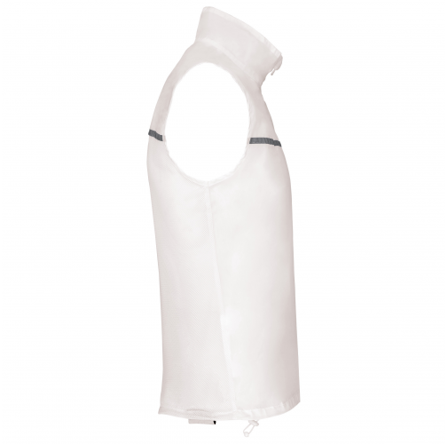 white Runner - chaleco deportivo con espalda de rejilla unisex