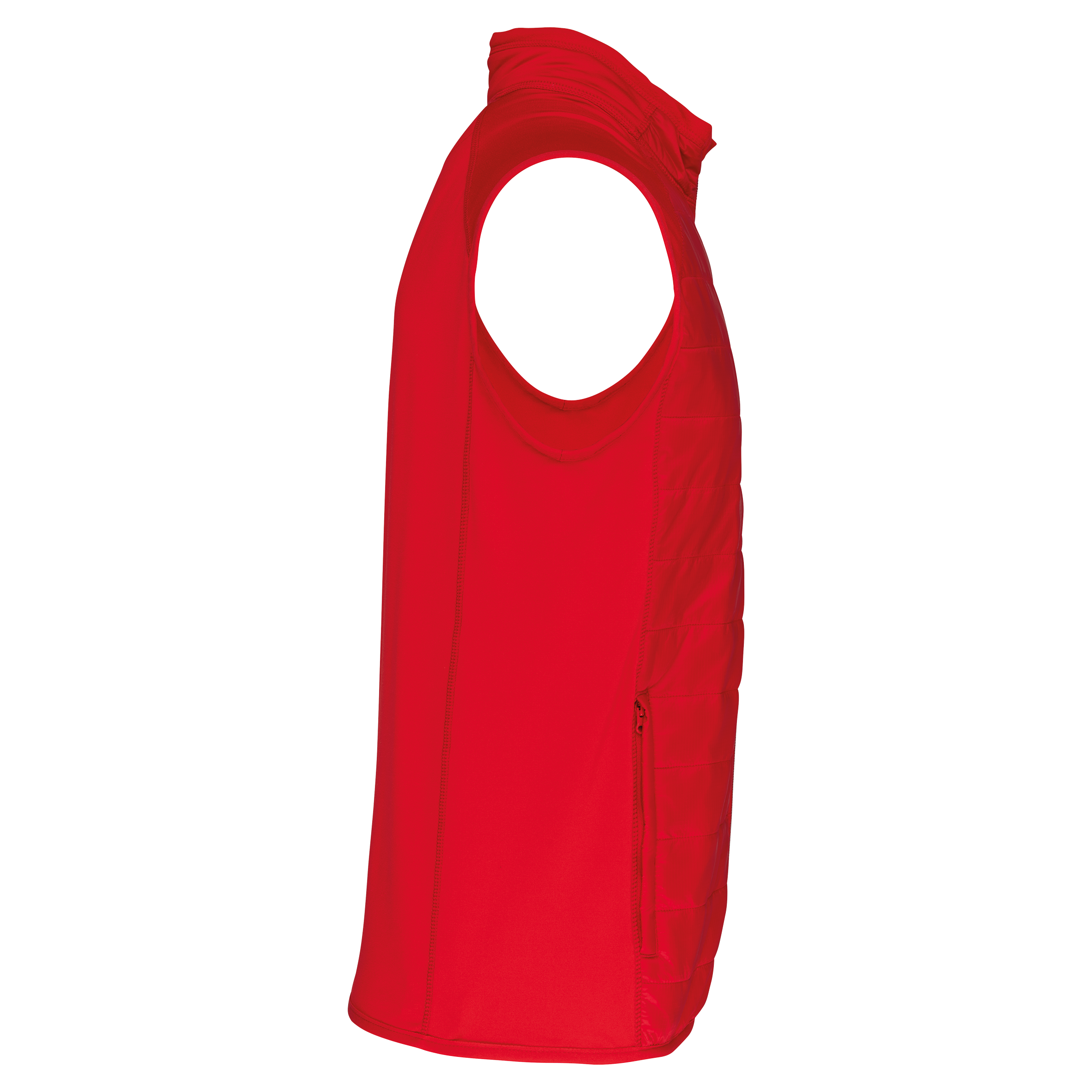 black Chaleco deportivo bimaterial unisex