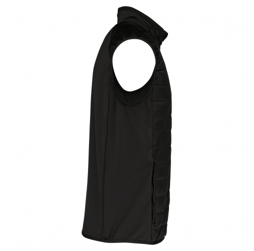 black Chaleco deportivo bimaterial unisex